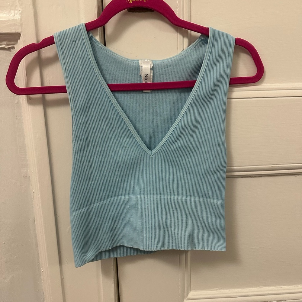 Nikibiki Blue Crop Top